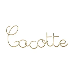 Petit mot métal cocotte