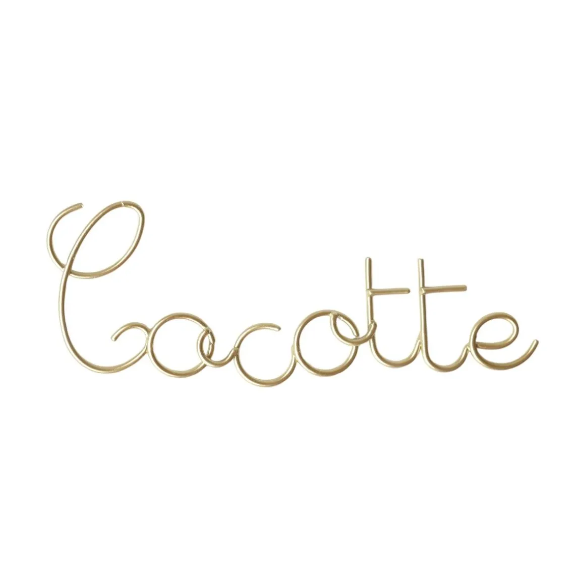 Petit mot métal cocotte