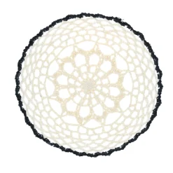 Petit panier rond bord noir