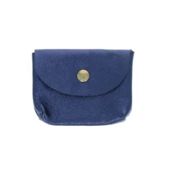 Petit porte-cartes bleu foncé