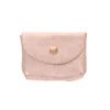 Petit porte-cartes cuir or rose