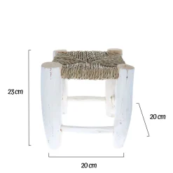 Petit tabouret blanc