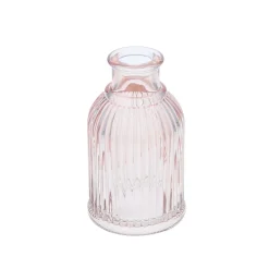 Petit vase en verre rose