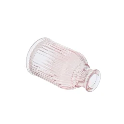 Petit vase en verre rose