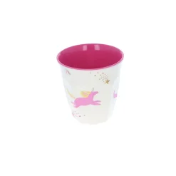 Petit verre en melamine licornes