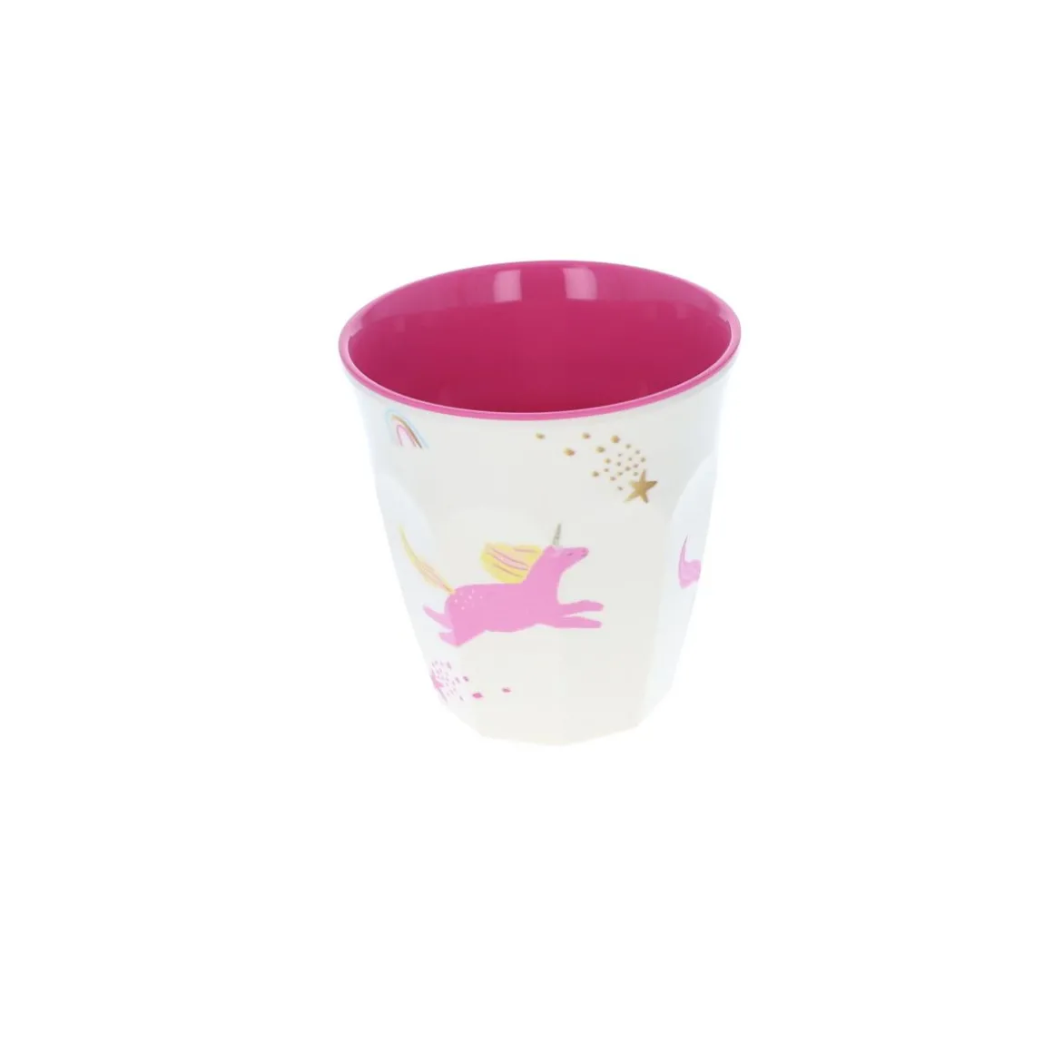 Petit verre en melamine licornes