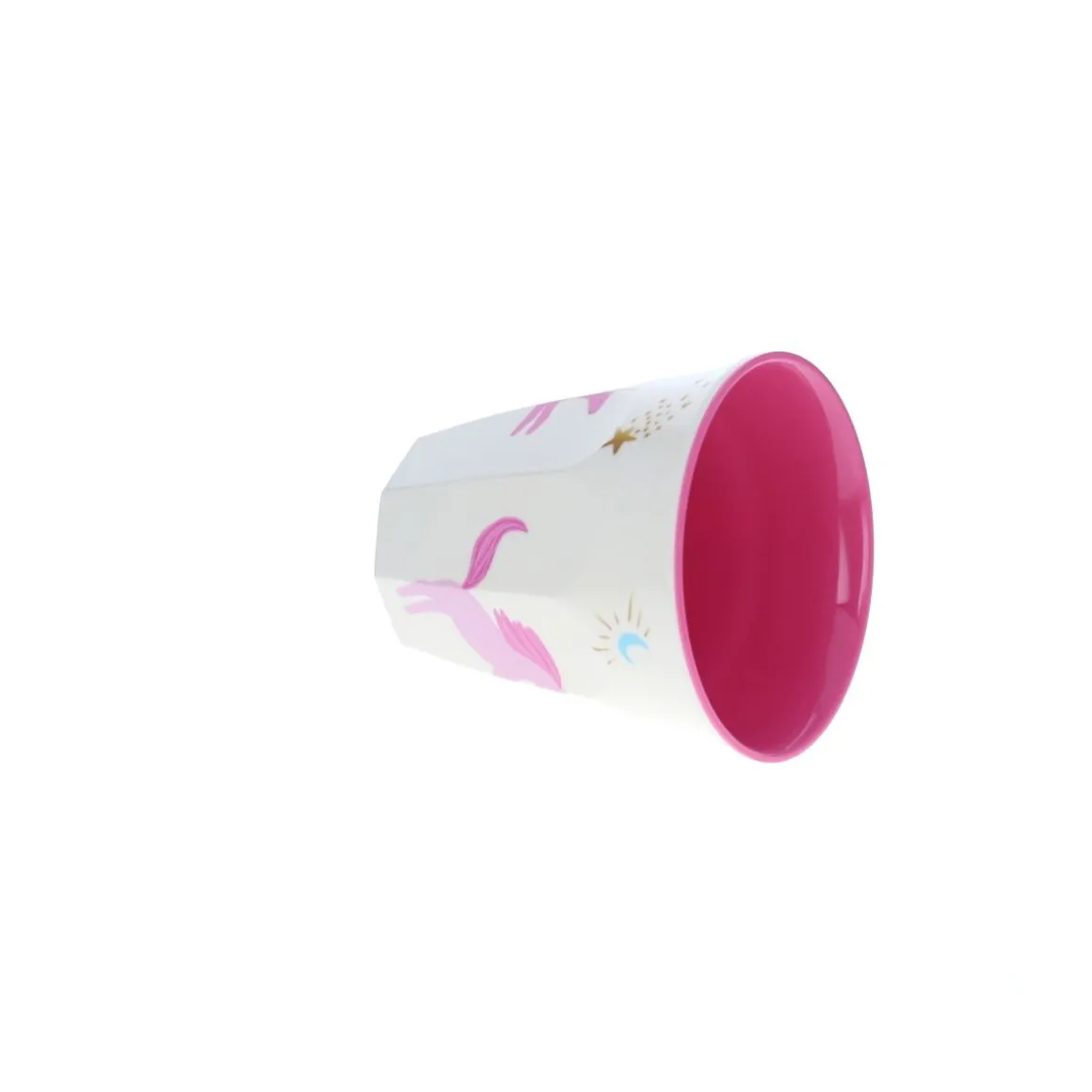 Petit verre en melamine licornes