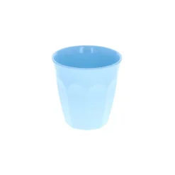 Petit verre en mélamine bleu