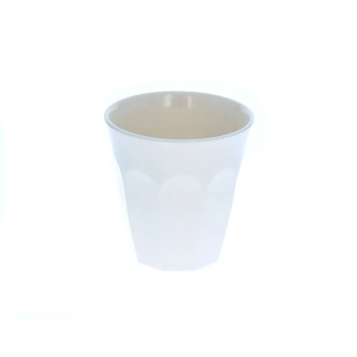 Petit verre en mélamine crème