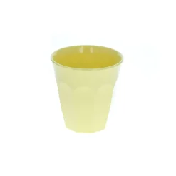 Petit verre en mélamine jaune