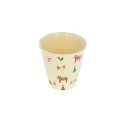 Petit verre en mélamine noël