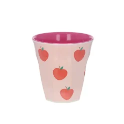 Petit verre en mélamine pommes roses - Dans mon jardin