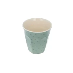 Petit verre en mélamine tacheté léopard vert