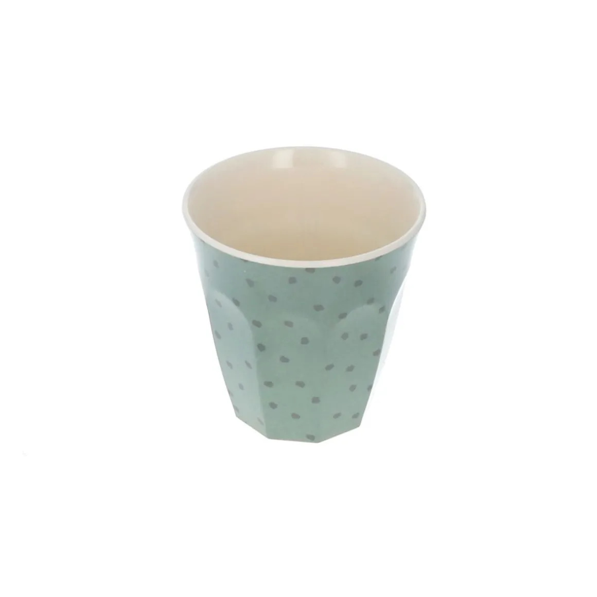 Petit verre en mélamine tacheté léopard vert