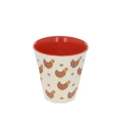 Petit verre poules - La petite poule rousse