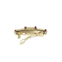 Petite barrette rose Arya - Mariage Indien