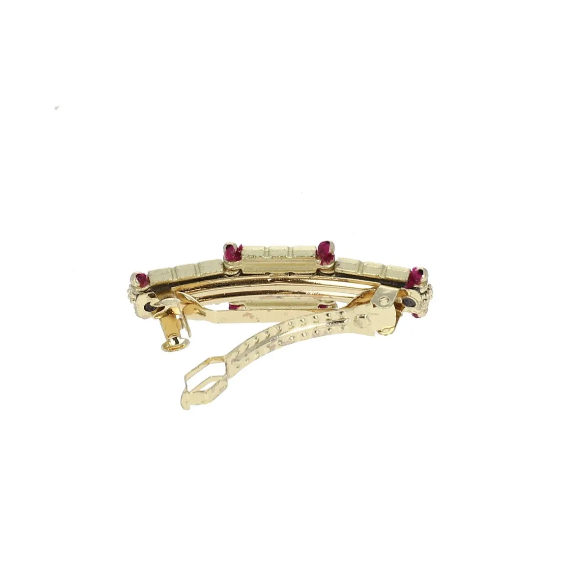 Petite barrette rose Arya - Mariage Indien