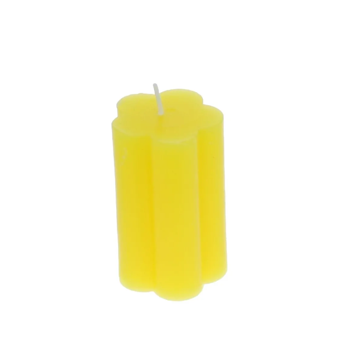 Petite bougie fleur jaune