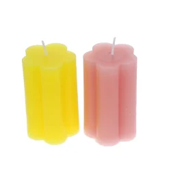 Petite bougie fleur jaune