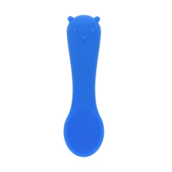 Petite cuillère en silicone ours bleu