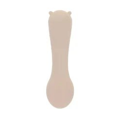 Petite cuillère en silicone ours beige