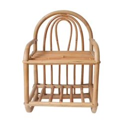 Petite étagère chevet en rotin