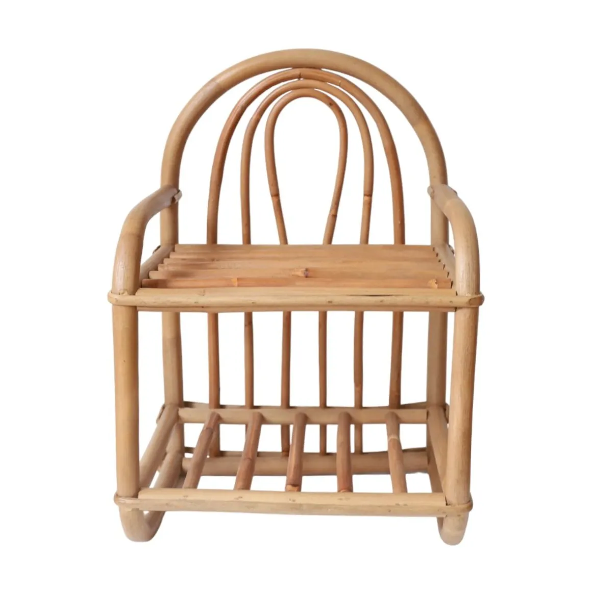 Petite étagère chevet en rotin