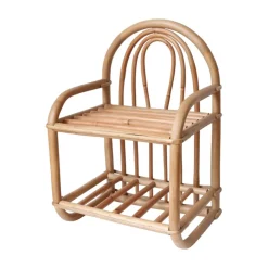 Petite étagère chevet en rotin