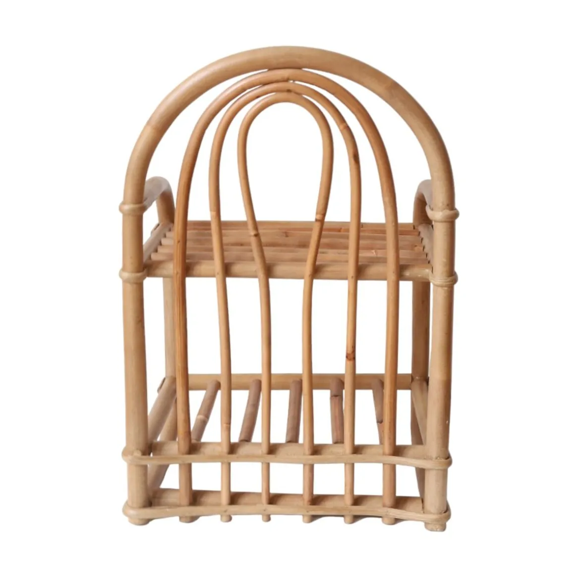 Petite étagère chevet en rotin