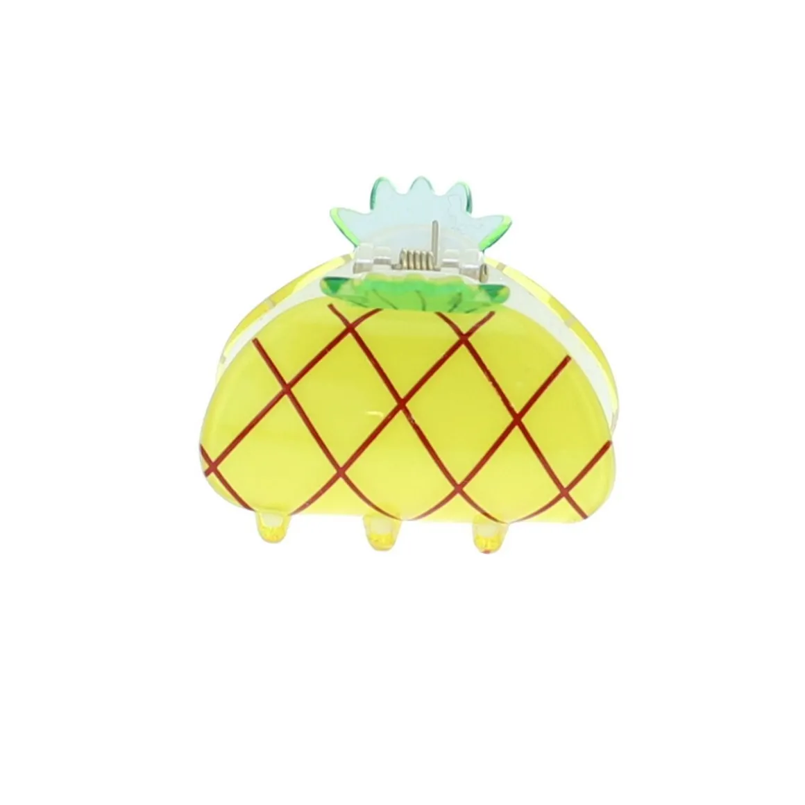 Pince à cheveux crabe ananas