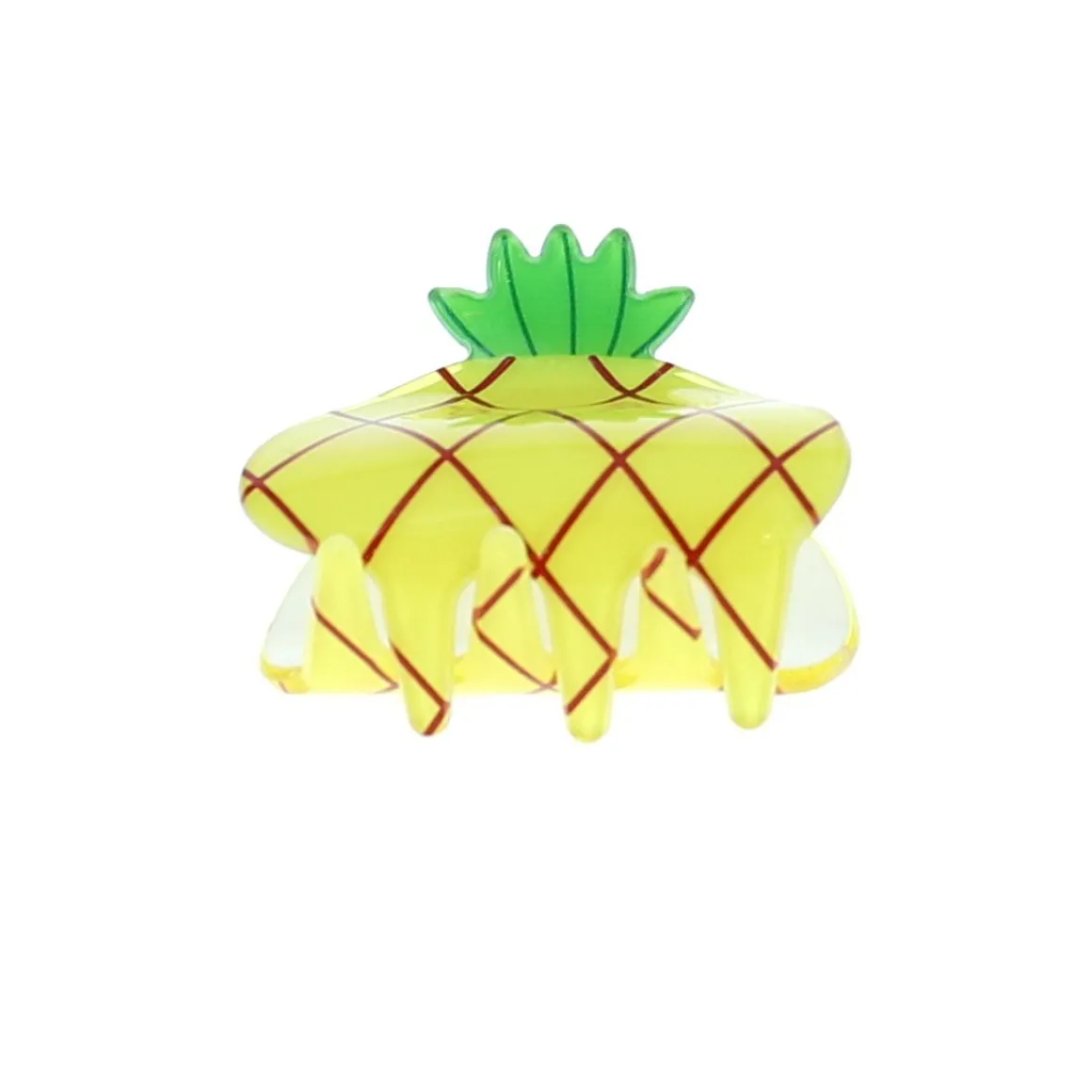 Pince à cheveux crabe ananas