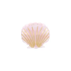 Pince à cheveux crabe coquillage rose nacré