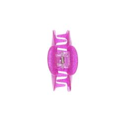 Pince à cheveux crabe rose fluo - grande