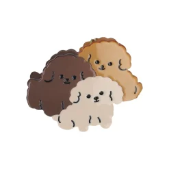 Pince à cheveux crabe trois chiens