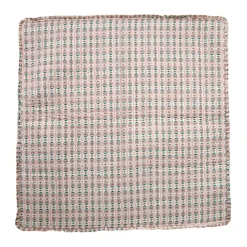 Plaid matelassé fleuri - Folk d'été