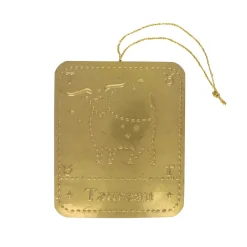 Plaque laiton astrologie Taureau