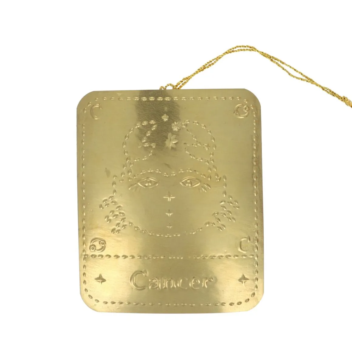 Plaque laiton astrologie Cancer