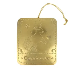 Plaque laiton astrologie Capricorne