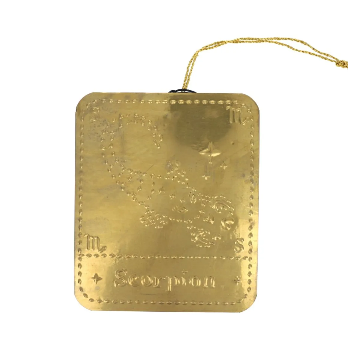 Plaque laiton astrologie Scorpion