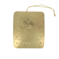 Plaque laiton astrologie Vierge