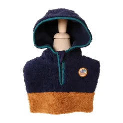 Plastron enfant en polaire col zippé à capuche - À bicyclette