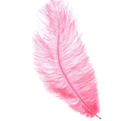 Plume imitation autruche rose