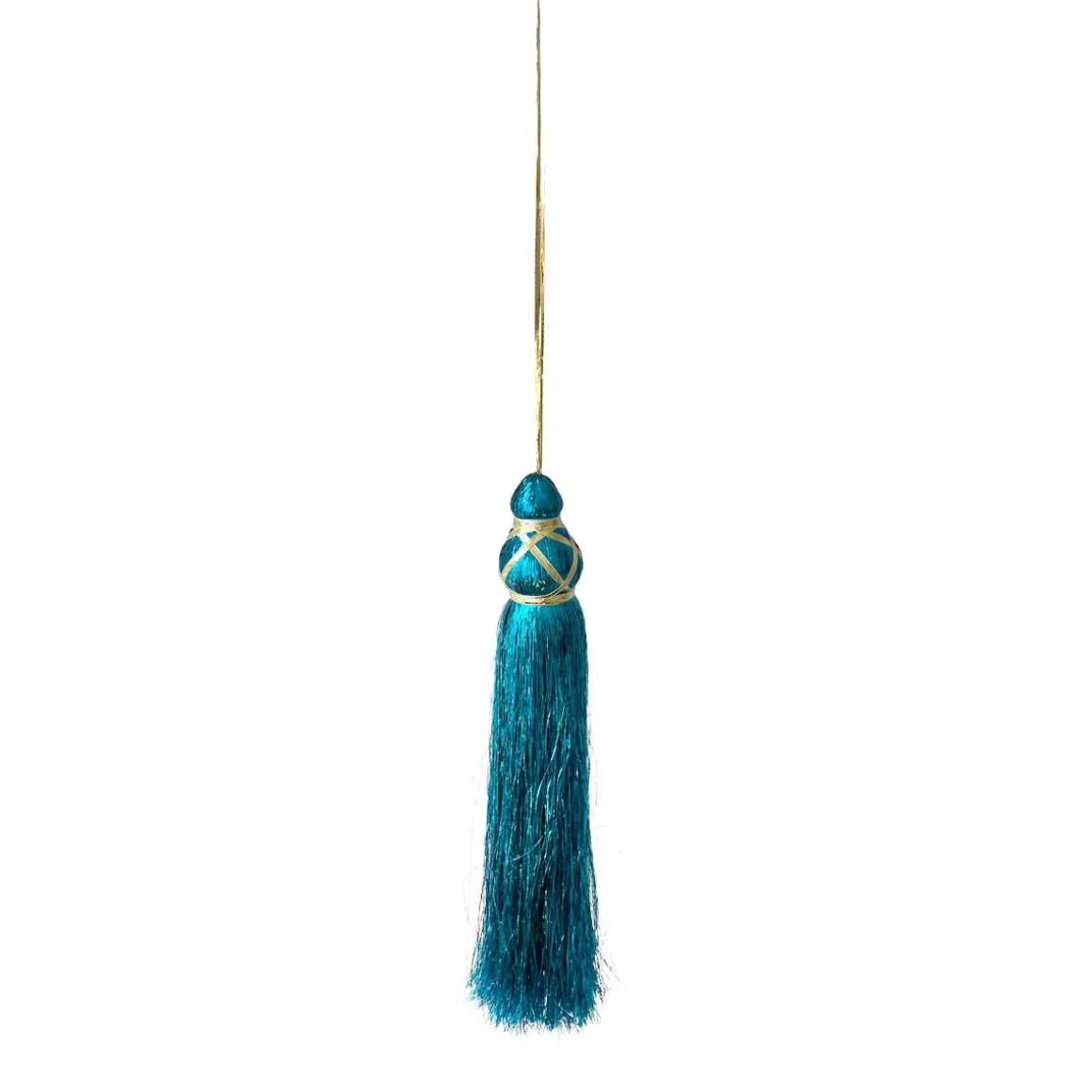 Pompon tassel bleu turquoise