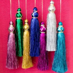 Pompon tassel doré
