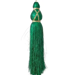 Pompon tassel vert émeraude