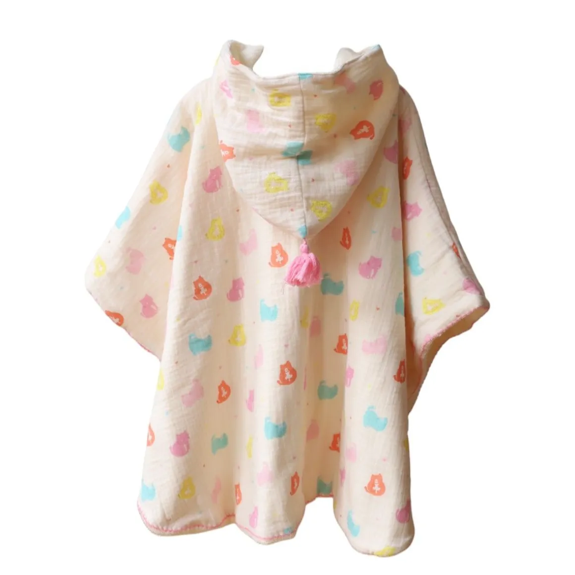 Poncho de bain chats pastel - Miaou