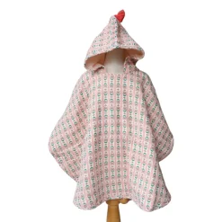 Poncho de bain fleuri - Folk d'été