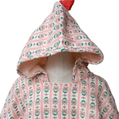 Poncho de bain fleuri - Folk d'été