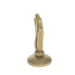 Porte carte main en laiton