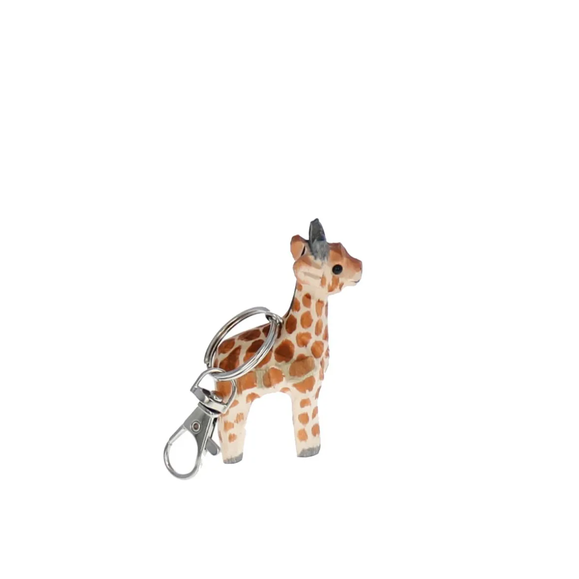 Porte-clés en bois girafe